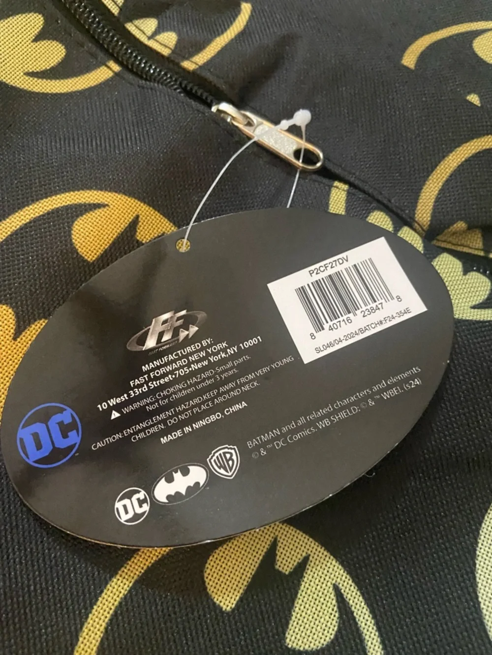 DC Batman Backpack New Emblem Print